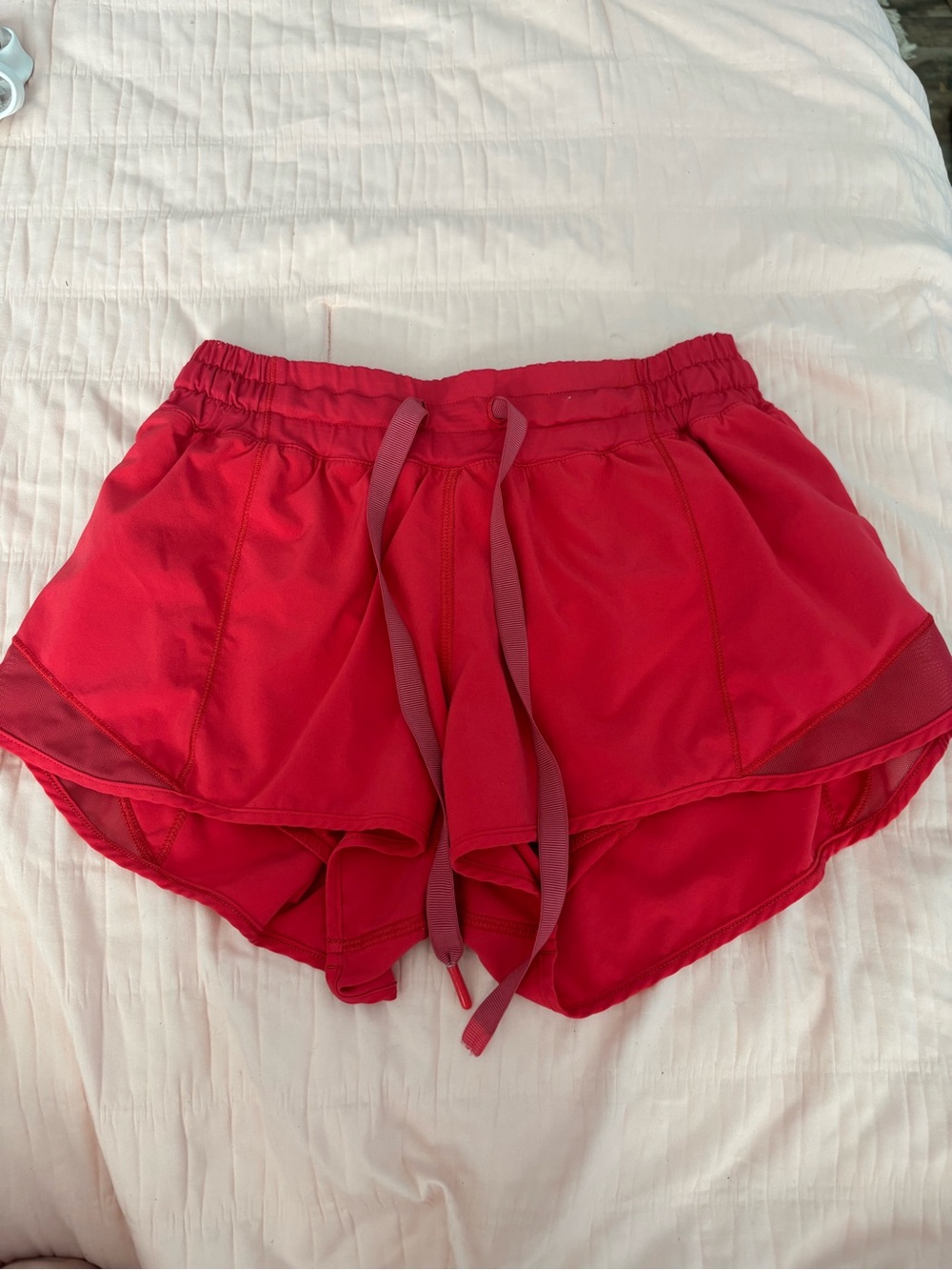 lululemon athletica Red Women's Athletic Drawstring Shorts